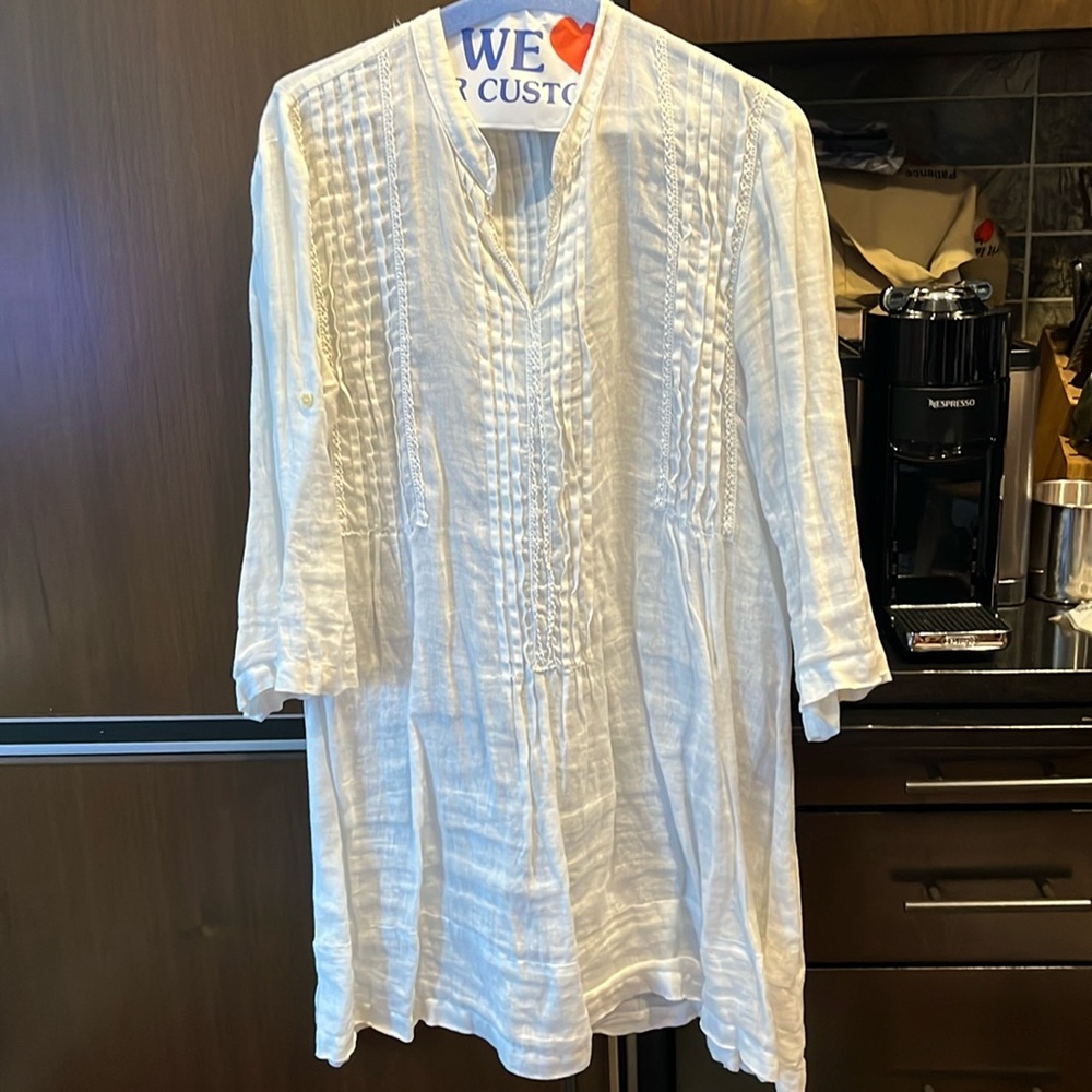 CP Shades linen Regina dress in white size S - excellent condition